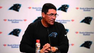 Carolina Panthers coach Ron Rivera discusses quarterback Cam Newton [upl. by Giacopo419]