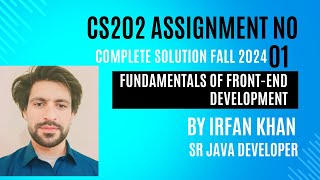 CS202 Assignment No 01 solution Fall 2024  CS202 Assignment 1 complete solution by Irfan Khan [upl. by Elohcim538]