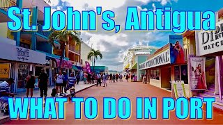 Walking in St Johns Antigua  What to do on Your Day in Port [upl. by Nathaniel]