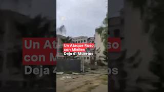 Ataque ruso con misiles deja 41 muertos en Poltava Ucrania nmas shorts ucrania [upl. by Ylelhsa]