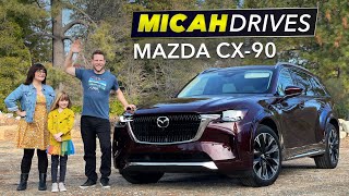 2024 Mazda CX90 Review  The Smoothest 3Row Family SUV [upl. by Ijok]