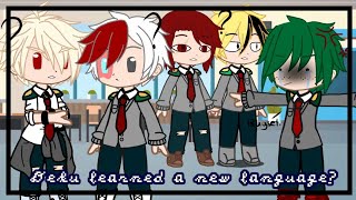 quotDeku learned a new languagequot  Bnha skit  Filipino AU  Gacha Club [upl. by Aicad830]