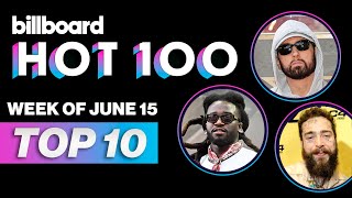 Billboard Hot 100 Top 10 Countdown for June 15 2024  Billboard News [upl. by Also]