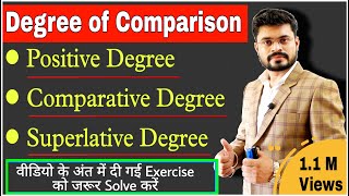 Degree of Comparison  Positive Comparative and Superlative Degree in English Grammar [upl. by Bergeron]