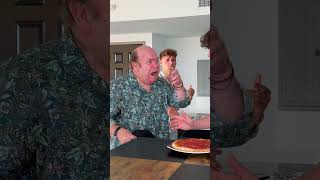 Putting ketchup on pizza in front of my Italian friends grandfather fabioandben reaction ketchup [upl. by Florina]