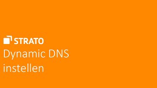 Dynamic DNS instellen  STRATO Tutorial [upl. by Jairia498]