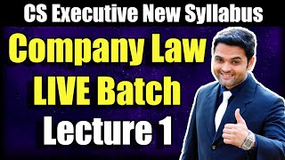 Company Law Online Classes  LIVE GURUKUL  Best CS Executive Online Classes for Dec 2021 [upl. by Gordie]