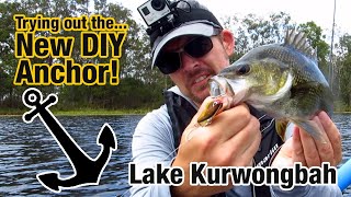 Trying out the new DIY Anchor Kayak fishing at Lake Kurwongbah [upl. by Eanom]