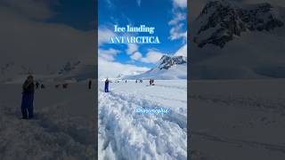 Ice Landing Antarctica expedition seabourn bucketlist rosestravelgram antarctica shorts [upl. by Natsud7]