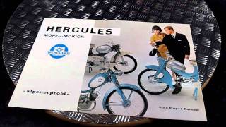 Hercules MopedMokick Eine MopedParade 1965 221 T quotSaxonettequot 219 A 220 PL 220 KF 220 KF 4 [upl. by Zubkoff935]