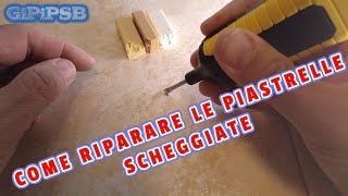 Come riparare le piastrelle scheggiate  kit di raparazione con cera [upl. by Leoy]