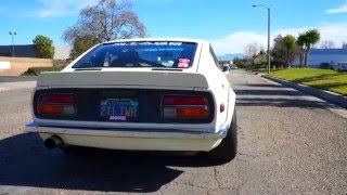 Insane Datsun 240z S30 take off acceleration  320hp 30L  060 [upl. by Ludlew494]