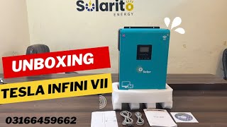 Unboxing of Tesla Infini VII 6Kw PV7000 Solar Hybrid Inverter  ٹیسلا انفینی وی ۲ ۶کلوواٹ انباکسنگ [upl. by Leibrag641]