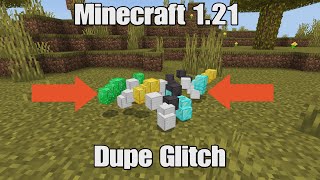 BEST MINECRAFT 121 DUPLICATION GLITCH [upl. by Arenat]