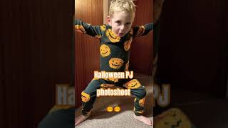 Halloween PJ Photshoot 👻🎃😂😂 funny funnyshorts halloween pumpkin photooftheday kidsvideo [upl. by Lat]