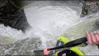 Kayaking on Canyon Creek WA  24 Season Opener  910CFS [upl. by Alvira307]