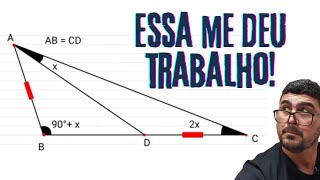 📚QUESTÃO INSANA DEMAISCONSTRUÇÃO AUXILIAR💥GEOMETRIA PLANATRIÂNGULO RETÂNGULO💪NUNCA MAIS ERRE💯 [upl. by Svensen278]