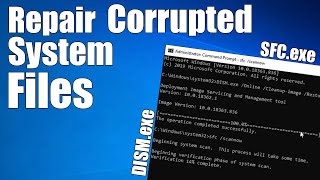 How to Fix Corrupt Windows 10 System Files  SCF and DISM Scan [upl. by Ahsinod]