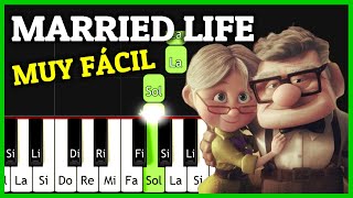 Como Tocar MARRIED LIFE en Piano Tutorial Synthesia UP Canción Triste Facil [upl. by Hgeilyak]