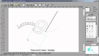 Machine Embroidery Digitizing  Embird Studio Lettering Tool Part 3 Characters Transformations [upl. by Aire]