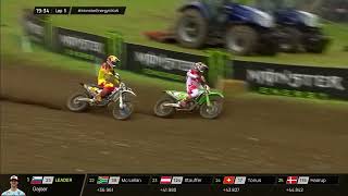 L Coenen vs Seewer Race 1 MXGPMX2  2024 Monster Energy FIM MXoN [upl. by Epuladaugairam139]