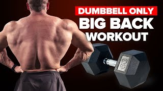 Build a HUGE Back Biceps Shoulders With Scientific Dumbbell Workout [upl. by Iralam526]