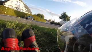 Aprilia RS 125 Motorcycle CRASH GoPro HD [upl. by Nnylahs504]