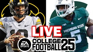 Iowa at Michigan State  101924 Simulation EA College Football 25 [upl. by Yhtuv]