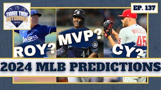 2024 MLB Predictions  Three True Outcomes EP 137 [upl. by Sinoda]