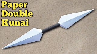 KAĞITTAN DOUBLE KUNAİ YAPIMI   How To Make a Paper Kunai [upl. by Rooke]