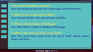 Class 7 Social Notes History Unit 3 Bhakthi Cult and Sufi Heritage 7th Standard [upl. by Sivam]