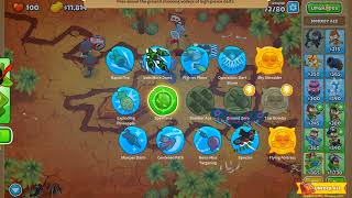 Bloons TD6 Intermediate Map Cracked on Hard  Super Anti Bloon Monkey  Easiest Strategy [upl. by Sorenson]