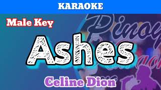 Ashes by Celine Dion Karaoke  Male Key [upl. by Acinorahs]