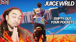 🕊RIP🙏 Juice WRLD  Empty Out Your Pockets Official Fortnite Video FIRST TIME UK REACTION [upl. by Leanatan96]