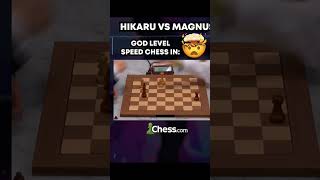 Magnus carlsen vs hikaru nakamura God level speed in chess chess short magnuscarlsen hikaru ♟️ [upl. by Ynaffik]