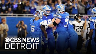 Lions Head Coach Dan Campbell reacts to 526 win over Jaguars [upl. by Eillac]