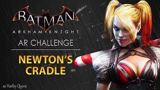 Batman Arkham Knight – AR Challenges – Combat – Newtons Cradle As Harley Quinn [upl. by Attelrahc]