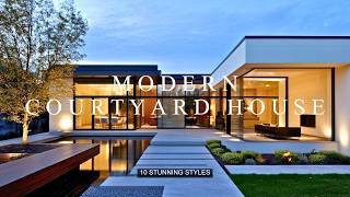 Modern Courtyard House Design Concepts Explore 10 Stunning Styles [upl. by Lipski]