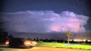 Lightning Storm In McKinney Texas [upl. by Eylloh]