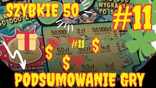 Podsumowanie zdrapki SZYBKIE 50 🎁 Ile wygrałam 💥Co za emocje 💰💰💰 Czy było warto Zdrapki lotto [upl. by Taber]