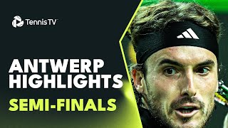 Tsitsipas and Fils THRILLER Bublik Battles Marterer  Antwerp 2023 SemiFinal Highlights [upl. by Bierman]