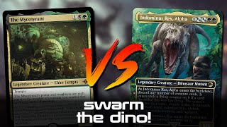 1v1 Commander MTG Game  The Mycotyrant vs Indominus Rex Alpha  tribalkai [upl. by Aim]