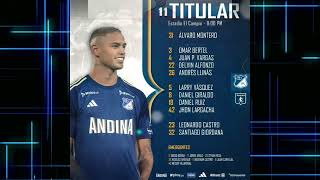 Millonarios recibe a America de Cali por la Fecha 5 de la Liga  Titulares de ambos equipos [upl. by Brosine]