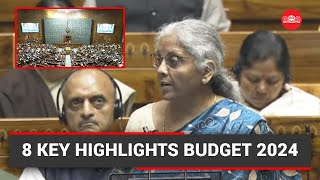 Watch  8 Key highlights Budget 2024 [upl. by Herman382]