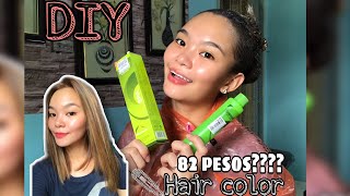 DIY TIPID HAIR COLOR NO BLEACH  BREMOD  PHILIPPINES  JHIMIL CAPS [upl. by Losiram186]