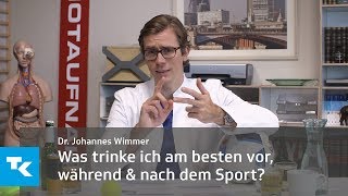 Was trinke ich am besten vor während und nach dem Sport  Dr Johannes Wimmer [upl. by Zerat]