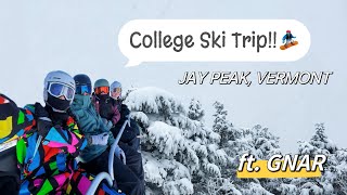 College Ski Trip Jay Peak Vermont ft GNAR Game [upl. by Algar]