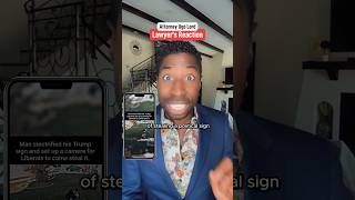 Trespasser tries to steal political sign Was homeowner’s conduct lawful Attorney ￼Ugo Lord reacts [upl. by Nedra]