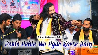 Pehle Pehle Wo Pyar Karte Hain  Aslam Mukarram Sabri Qawwal Ghazal  Sufiyana Ghazal [upl. by Slifka]