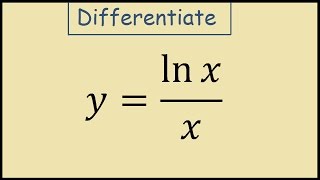 How to differentiate ln xx [upl. by Ahsurej]